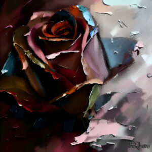 Yin Yang Rose Digital Art